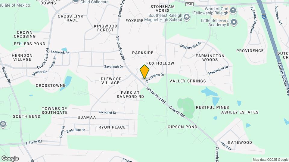 1701 Fox Hollow Dr Map and Location Details