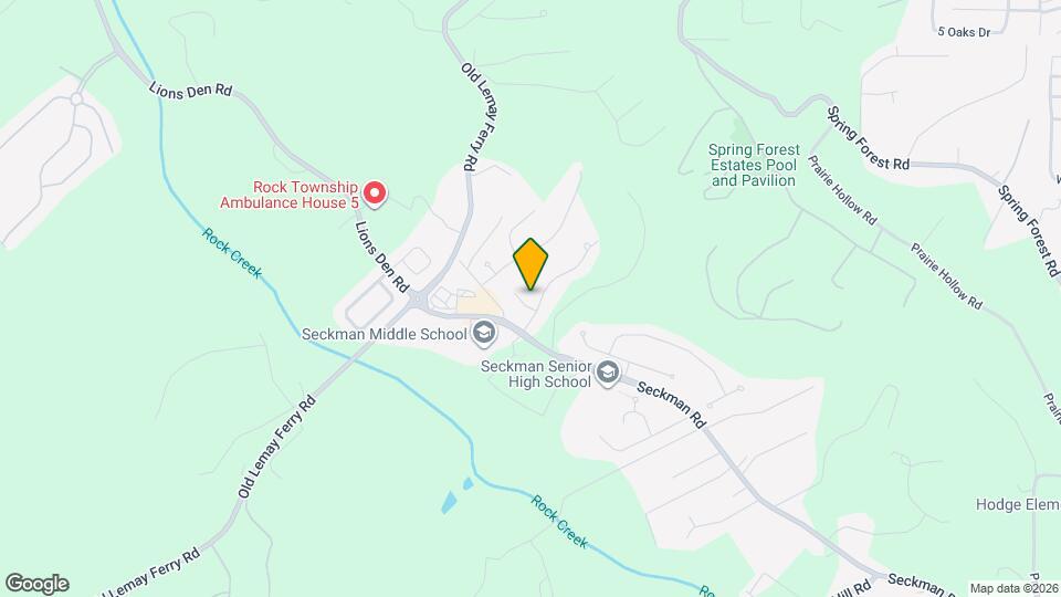 107 Trailing Oak Ct Map and Location Details