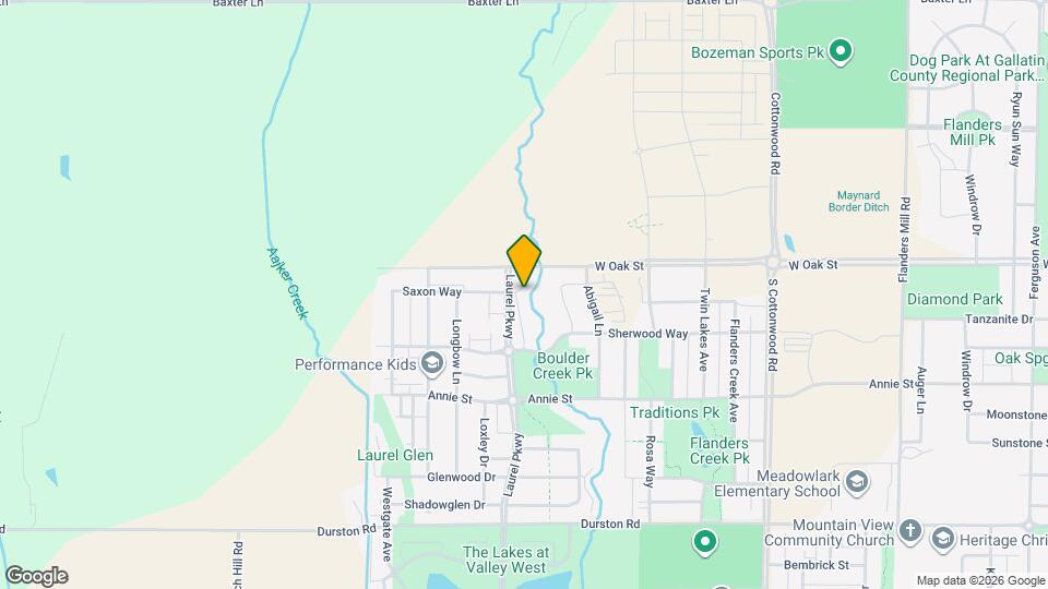 1180 Baxter Creek Way Map and Location Details