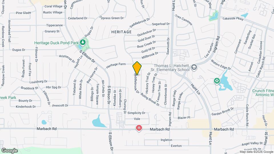 838 Saddlebrook Dr Map and Location Details