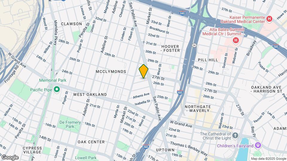 832 Milton St Map and Location Details
