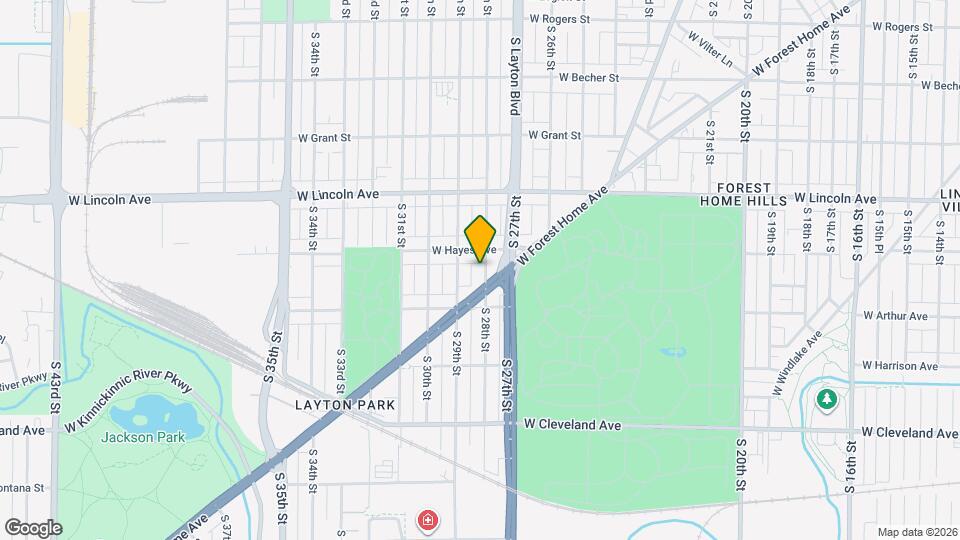 2423-2425 S 28th St Map and Location Details