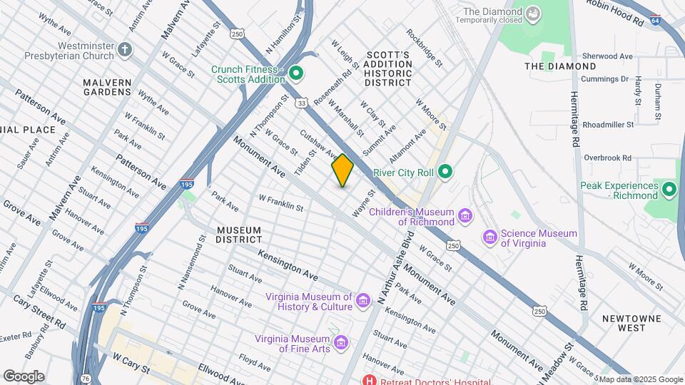 3109 W Grace St Map and Location Details