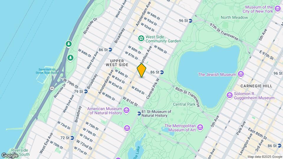 56 W 85th St Map and Location Details