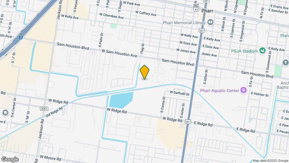 501 W Sam Houston Ave Mapa y Detalles de la Ubicación