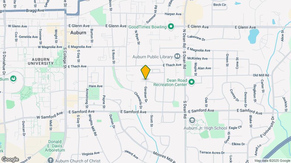 580 Auburn Dr Map and Location Details
