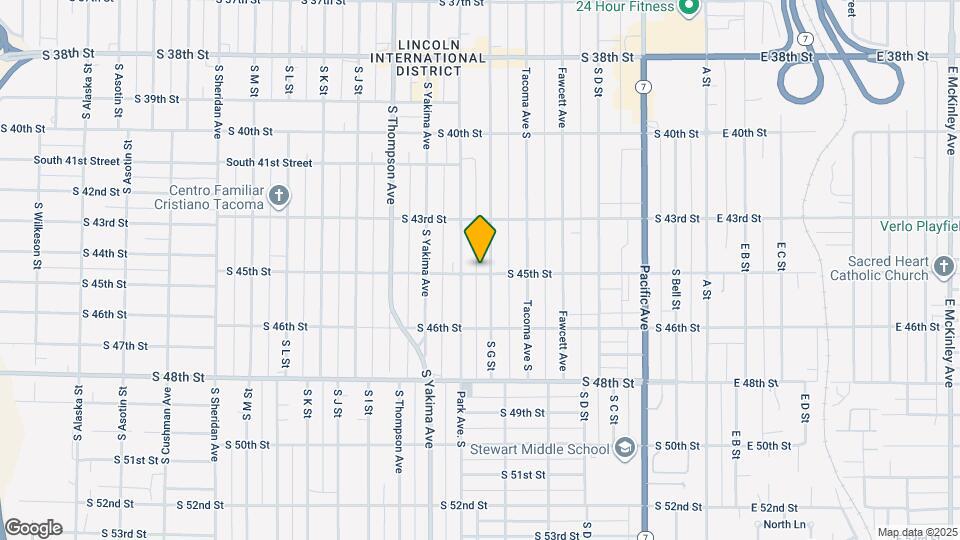 707 S 45th St Map and Location Details