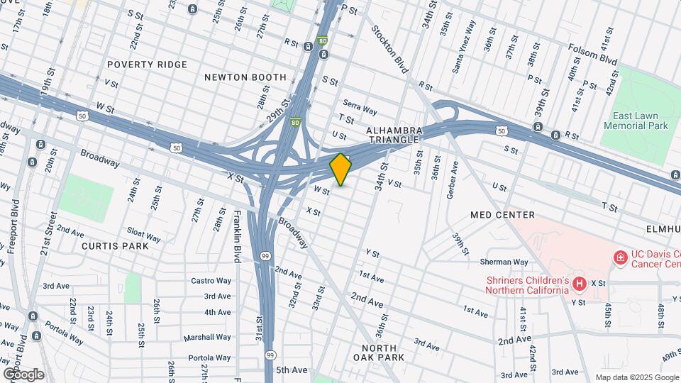 3227 W St Mapa y Detalles de la Ubicación