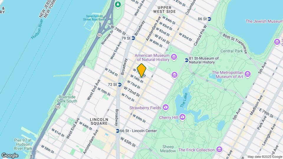 117 W 74th St Map and Location Details