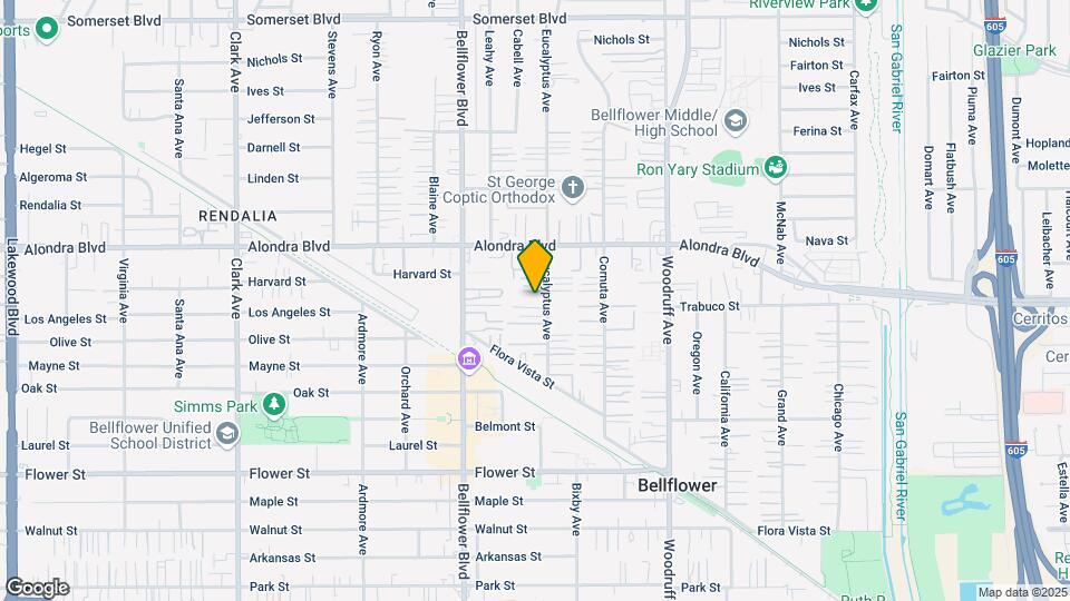 16131 Eucalyptus Ave Map and Location Details