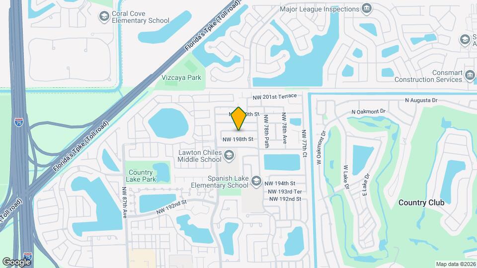 8024 NW 198th Terrace Map and Location Details