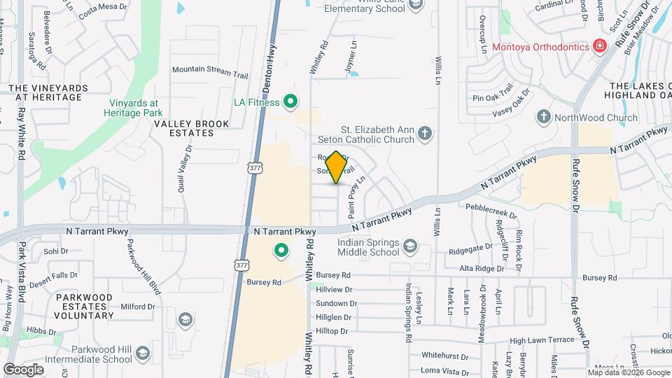 216 Cutting Horse Ln Map and Location Details