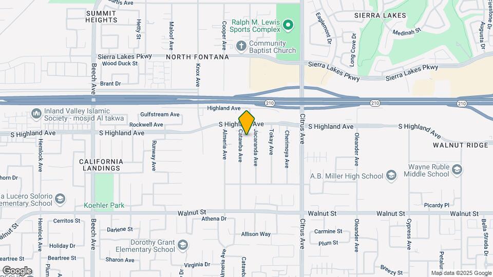 6613 Catawba Ave Map and Location Details