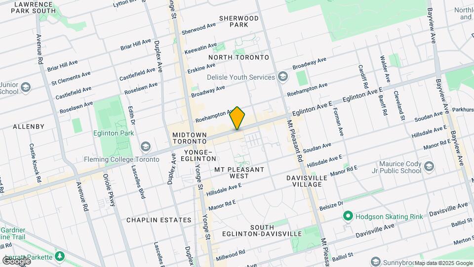 101-970 EGLINTON Ave Map and Location Details