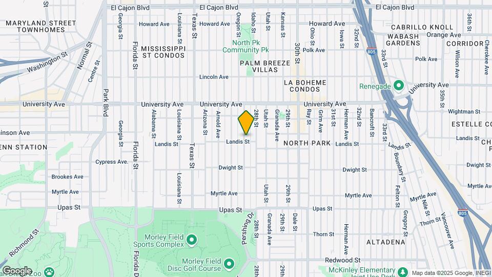 2704 Landis St Map and Location Details