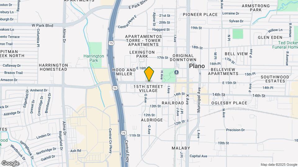 800 E 15th St Map and Location Details