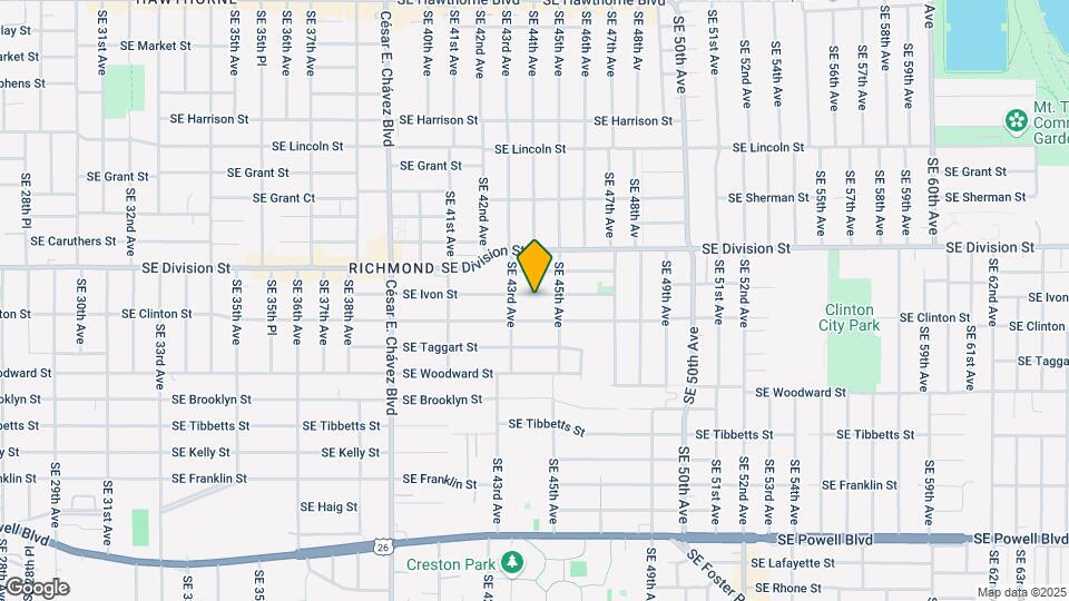 4332 SE Ivon St Mapa y Detalles de la Ubicación