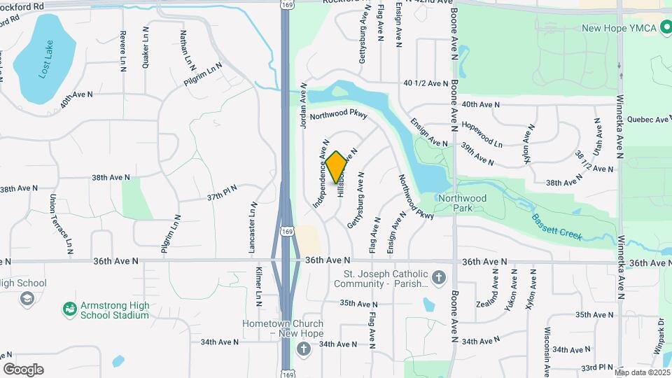 3733 Hillsboro Ave N Map and Location Details
