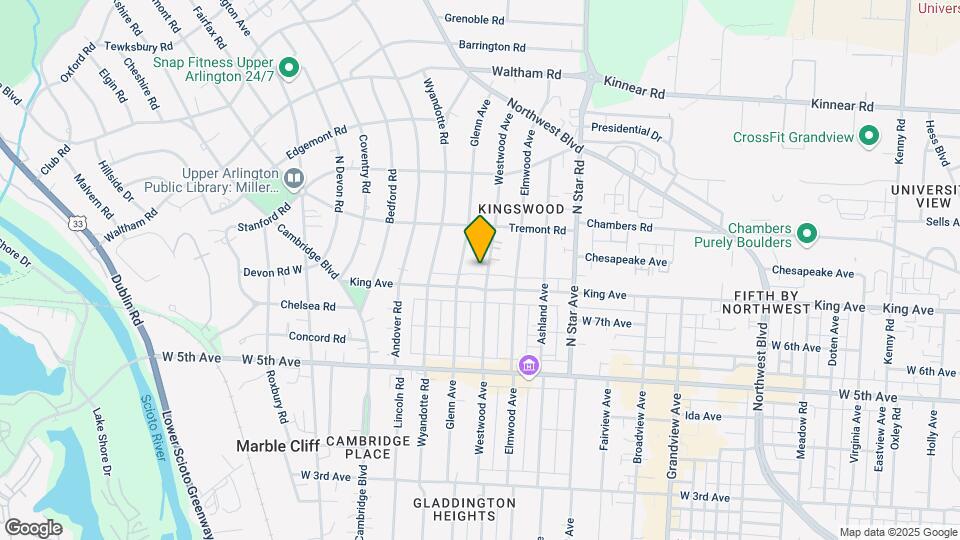 1739 Westwood Ave Map and Location Details