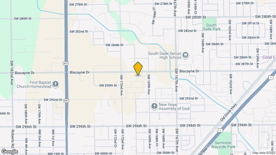 16960 SW 288th Ter Map and Location Details