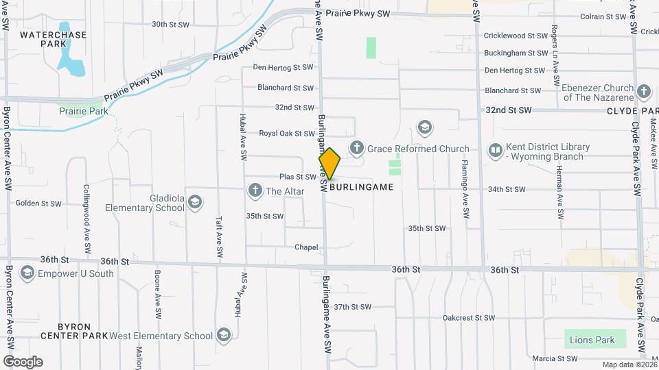 3360 Burlingame Ave SW Map and Location Details
