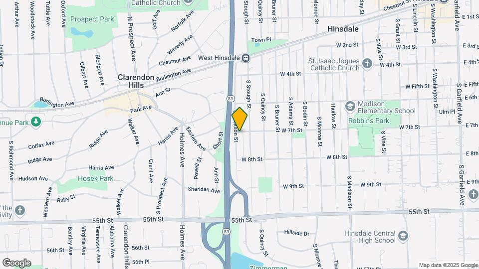 842 W 7th St Map and Location Details