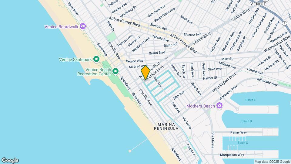 206 S Venice Blvd Mapa y Detalles de la Ubicación