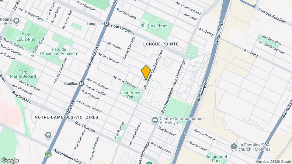 6295 Pierre-De Coubertin Av Map and Location Details