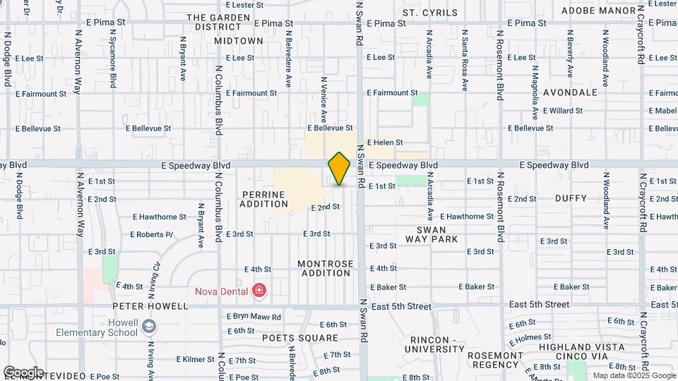 1035 N Benton Ave Map and Location Details