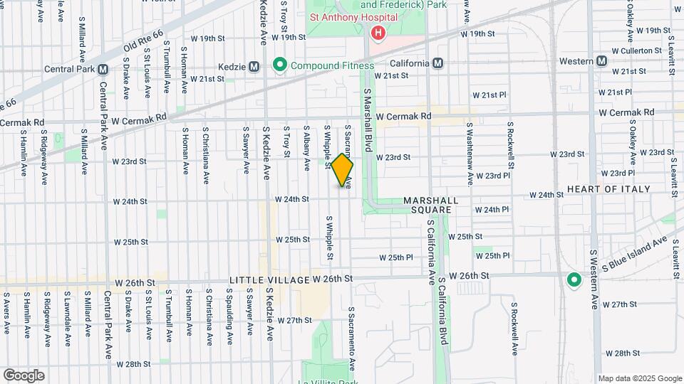 2351 S Whipple St, Unit Unit 3 Mapa y Detalles de la Ubicación