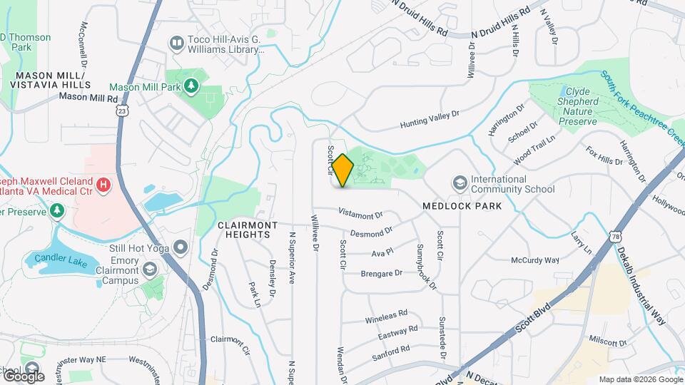 964 Scott Cir Map and Location Details