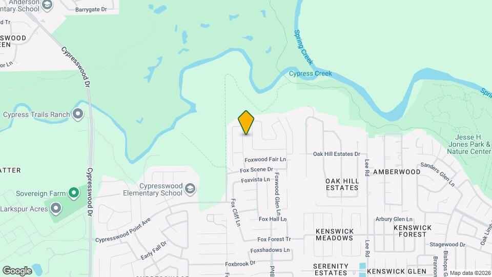 21210 Fox Hillside Way Map and Location Details