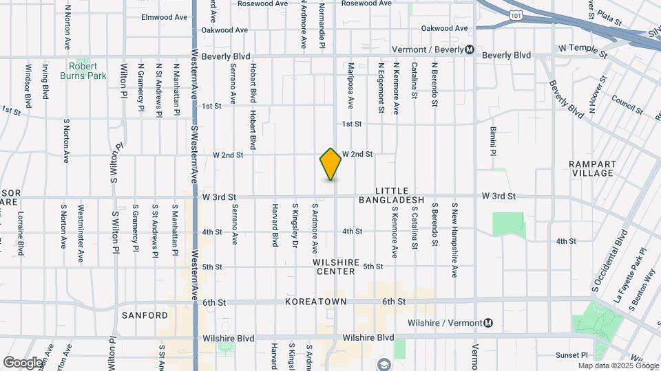 255 S Normandie Ave Mapa y Detalles de la Ubicación