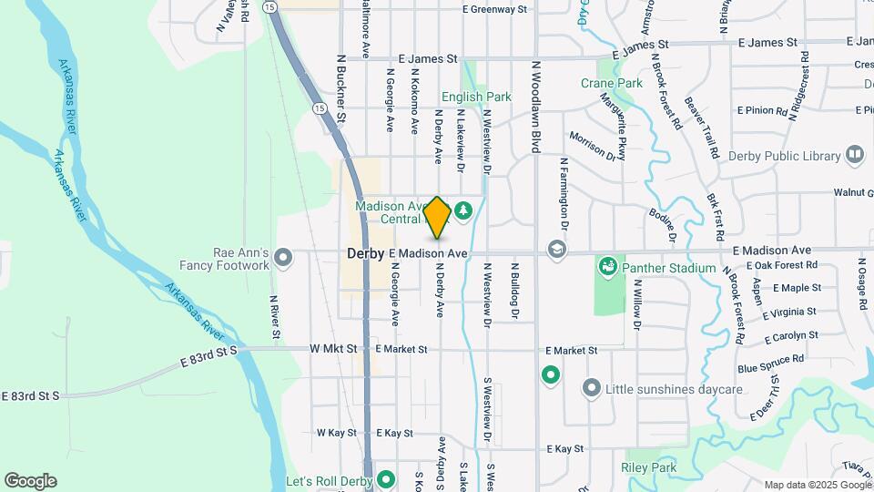 535 N Derby Ave Map and Location Details