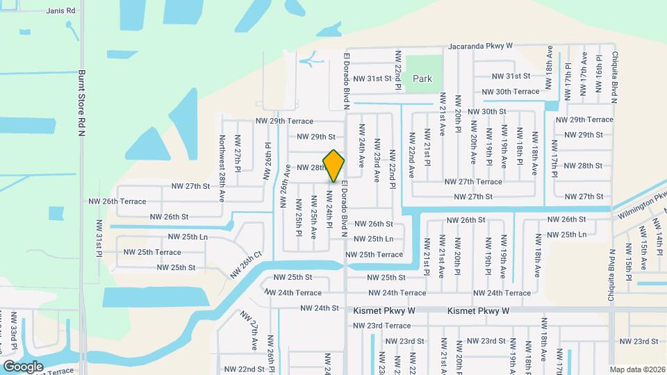 2635 NW 24th Pl Map and Location Details