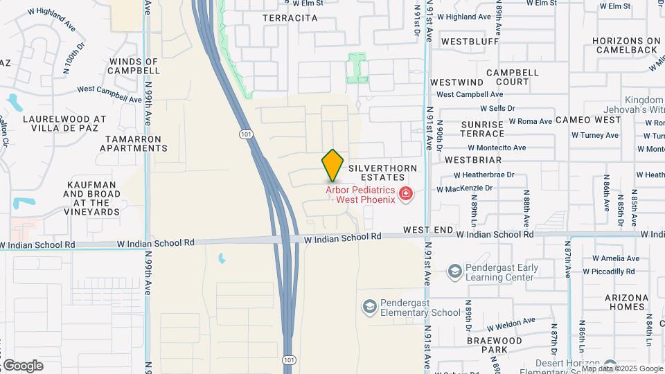 9345 W Heatherbrae Dr Map and Location Details