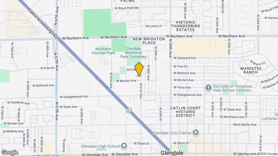7610 N 61st Ave Map and Location Details