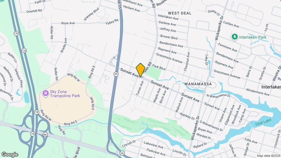 3104 Sunset Ave Map and Location Details