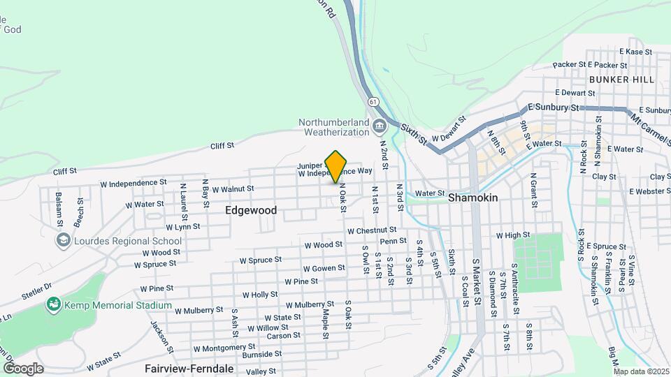 914 w walnut st, Unit 1 Map and Location Details