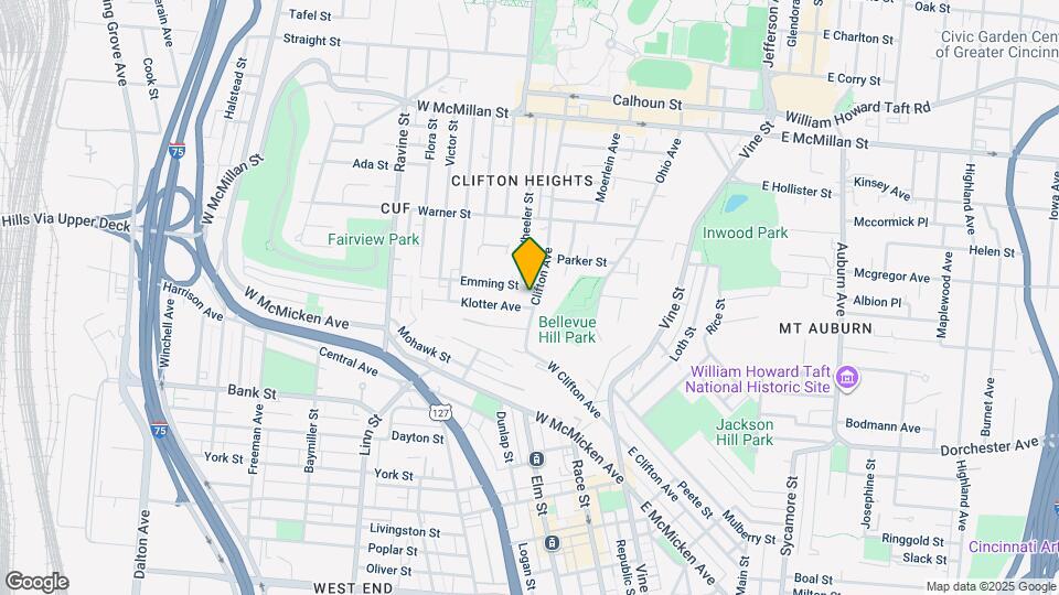 2143 W Clifton Ave Map and Location Details
