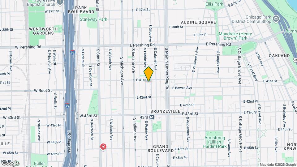 4109 S Prairie Ave Mapa y Detalles de la Ubicación