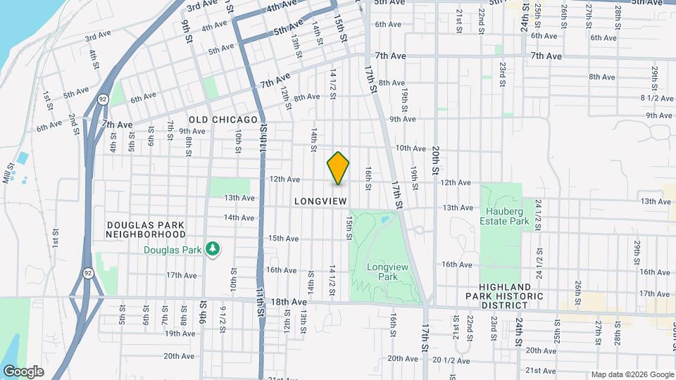 1213-14 1/2 14 1/2 St Map and Location Details