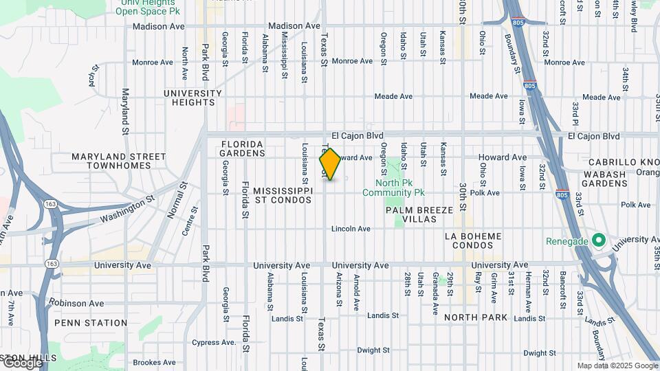 4117-4121 Texas St Map and Location Details