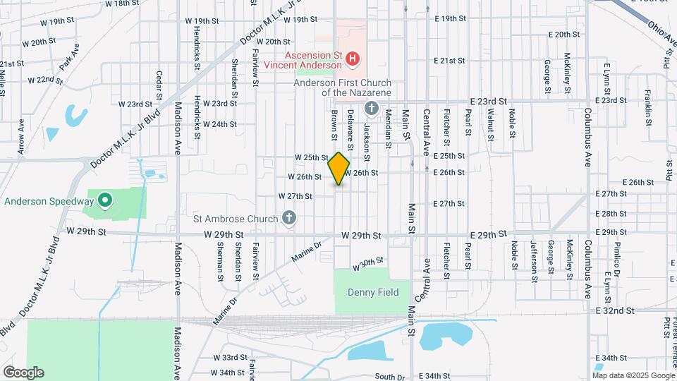 2634 Brown St Map and Location Details