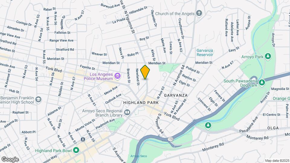 6401 N Figueroa St Map and Location Details