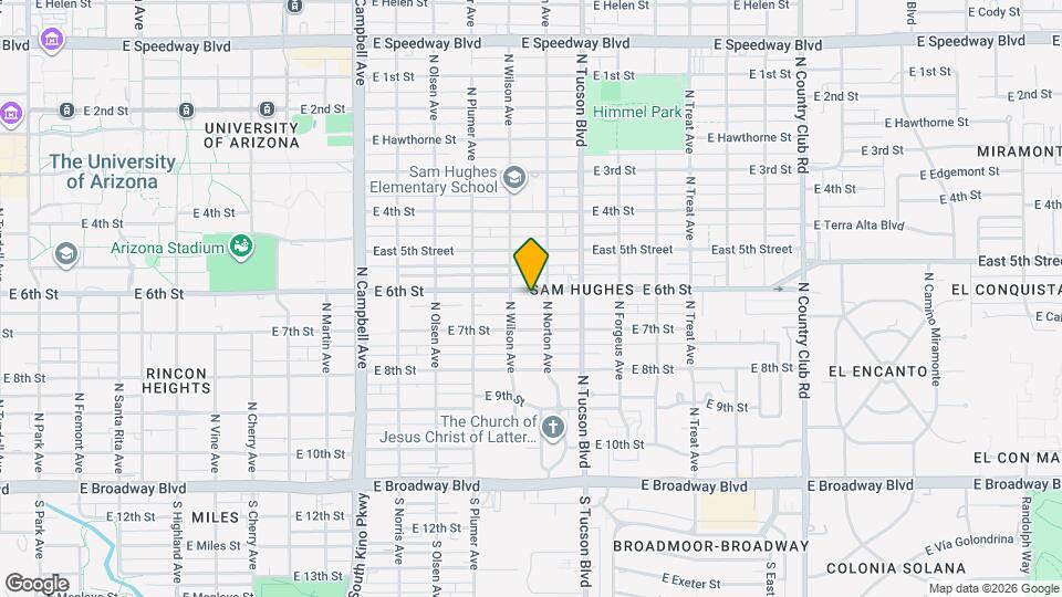 2328 E 6th St Map and Location Details