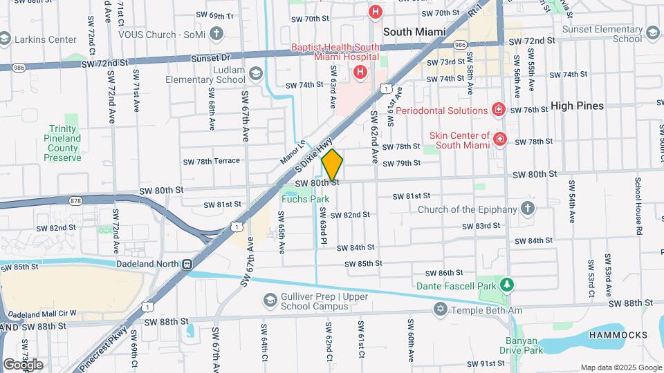 6340 SW 80th St Map and Location Details