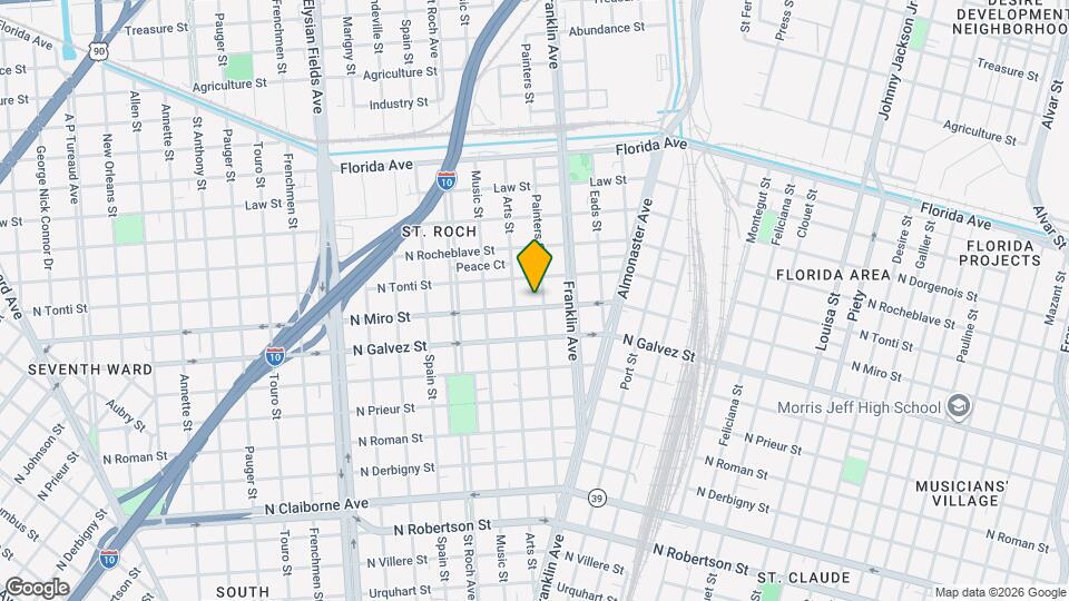 2531 N Miro St Map and Location Details