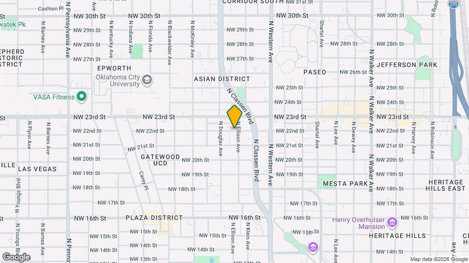 1302 NW 22nd St Map and Location Details