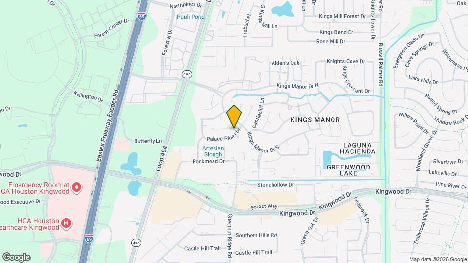 21504 Palace Pines Dr Map and Location Details